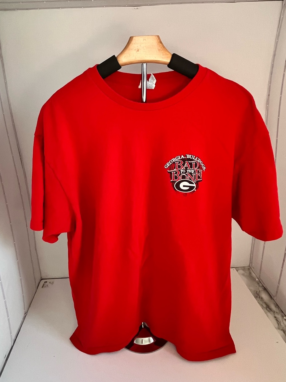 Georgia Bulldogs Bad to the Bone Graphic Tee Red XL